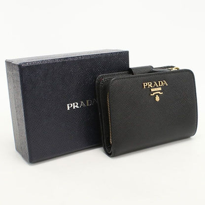 Prada Saffiano Bifold Wallet Leather
