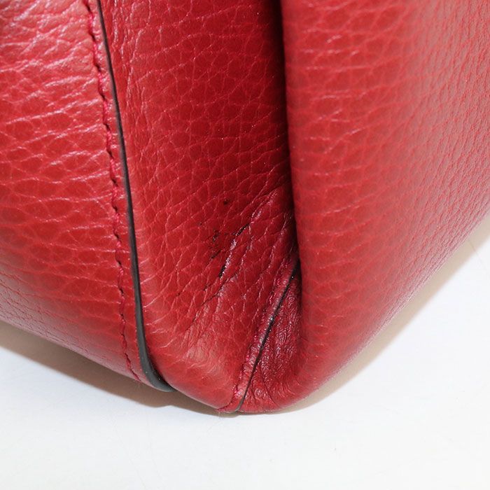 Gucci Chain Interlocking Crossbody Shoulder Bag Leather — view 6