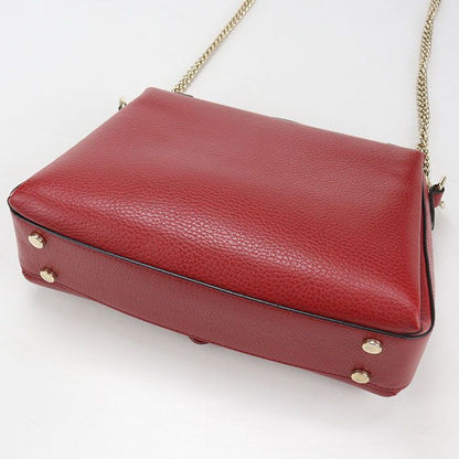 Gucci Chain Interlocking Crossbody Shoulder Bag Leather — view 2