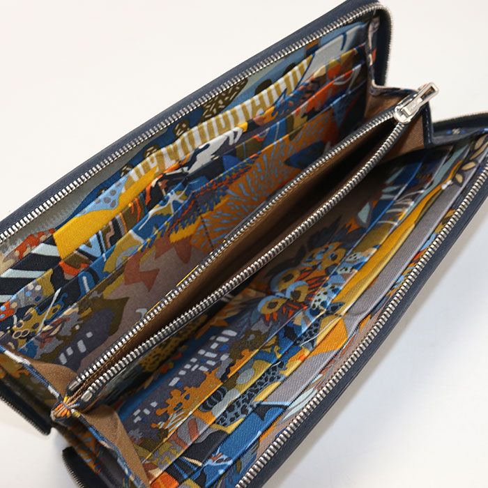 Hermes Azap Long Silk in Wallet Zip Around Epsom Ustam — view 3
