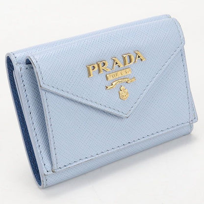 Prada Saffiano Leather Trifold Wallet Calf