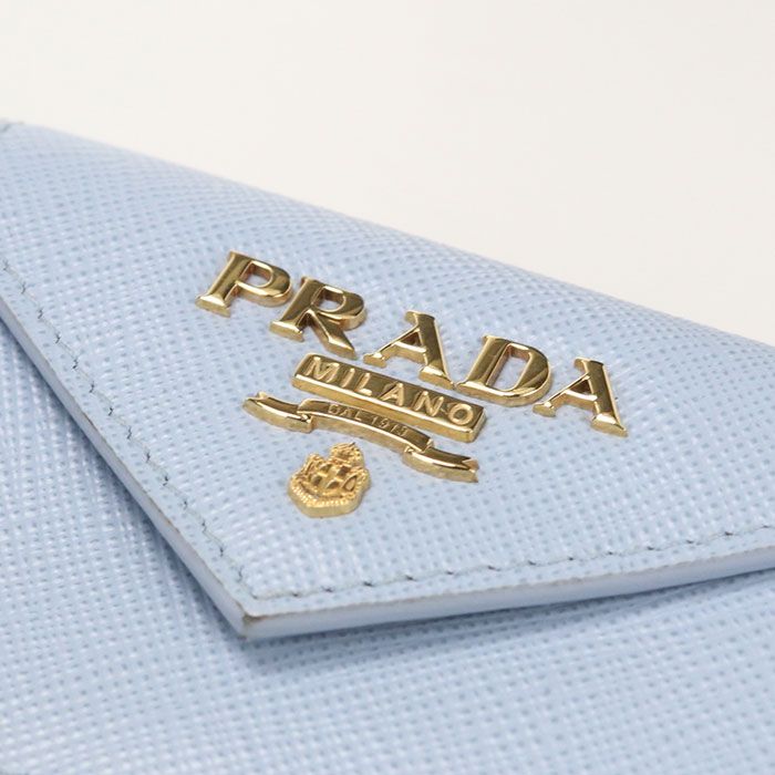 Prada Saffiano Leather Trifold Wallet Calf — view 5
