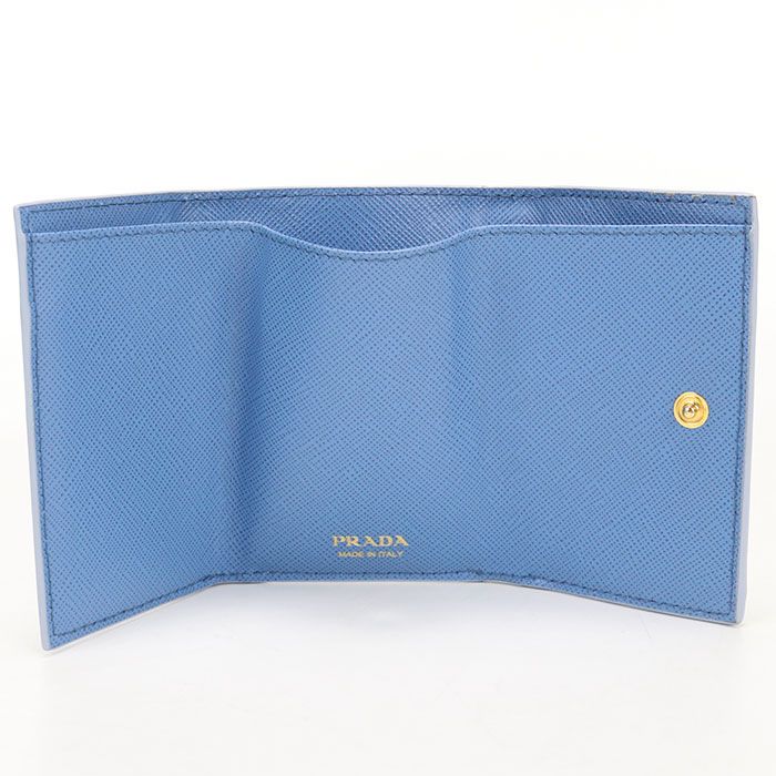 Prada Saffiano Leather Trifold Wallet Calf — view 3