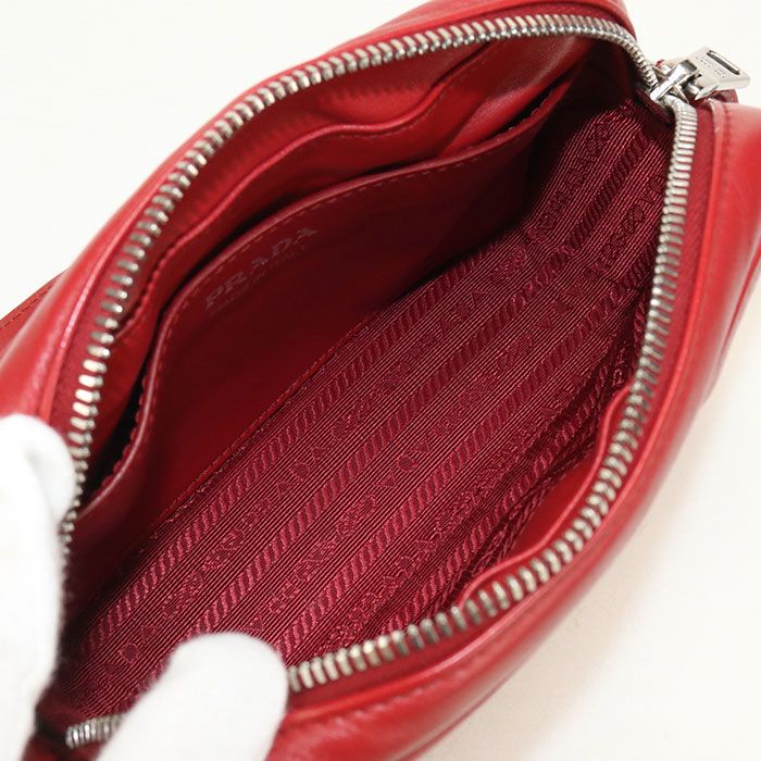 Prada Chain Diagram Crossbody Shoulder Bag Quilted Leather — view 3