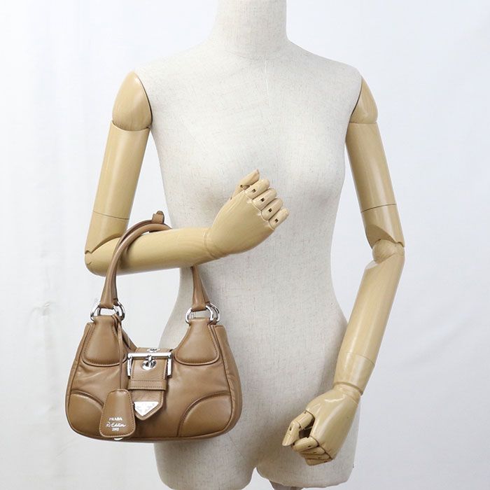 Prada 2-Way Moon Handbag Nappa Leather — view 8