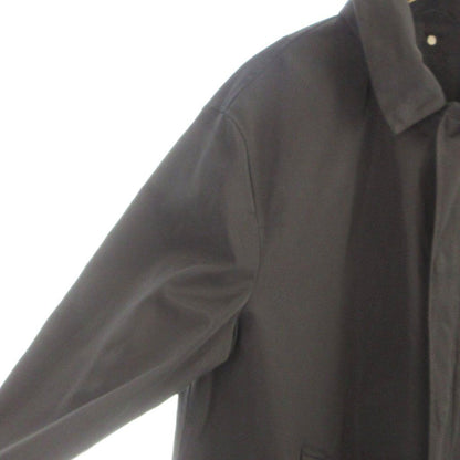 Dior Homme Stainless Steel Coat Long Logo Embroidery Hood Nylon Cotton 48 Black — view 3