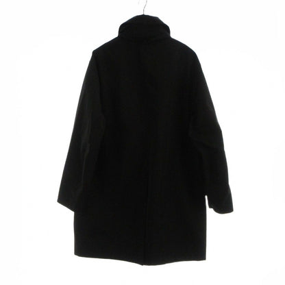 Dior Homme Stainless Steel Coat Long Logo Embroidery Hood Nylon Cotton 48 Black — view 2