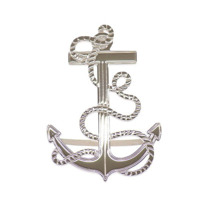 Hermes Scarf Ring Ankle Anchor Brass Palladium Silver Marine