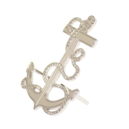 Hermes Scarf Ring Ankle Anchor Brass Palladium Silver Marine — view 3