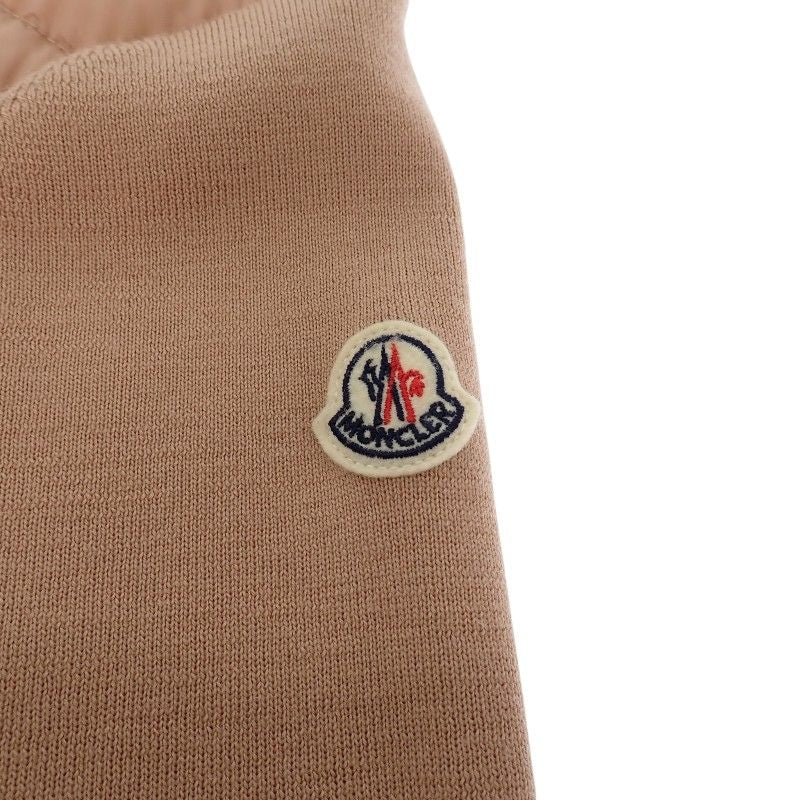 Moncler Down Jacket Contrast Knit Cardigan Tricot XS Wool Nylon 90% Feather 10% — view 7