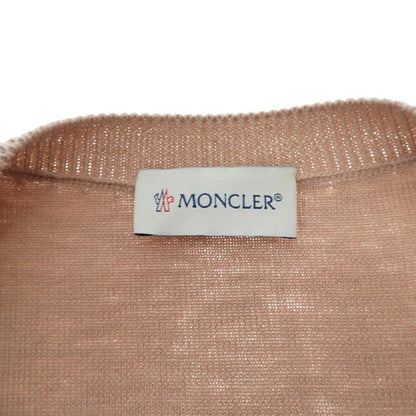 Moncler Down Jacket Contrast Knit Cardigan Tricot XS Wool Nylon 90% Feather 10% — view 6