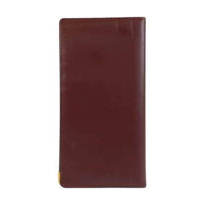 Cartier Must Line Bordeaux Gold Leather Wallet Billfold — view 2