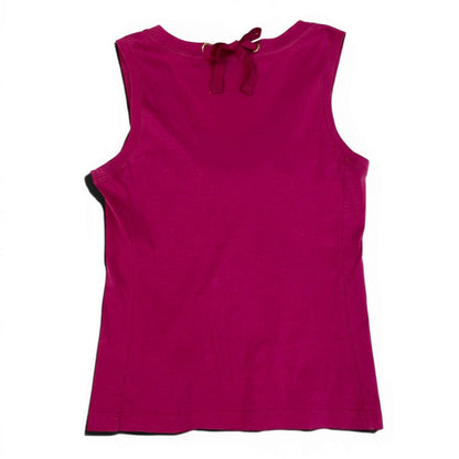 Louis Vuitton Sleeveless T-Shirt Tank Top LV Chain S Pink Cotton — view 2