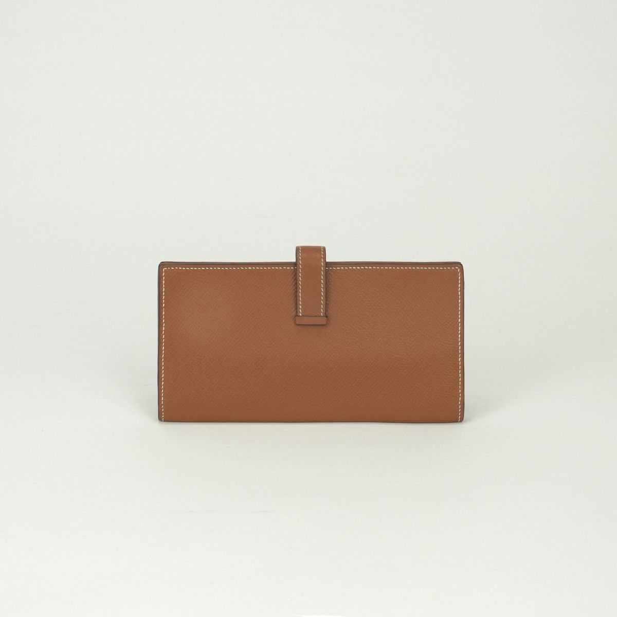 Hermes Bearn Souffle Wallet Epsom Gold Brown Veau — view 2