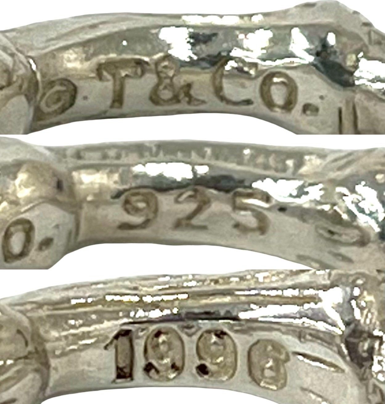 Tiffany & Co Bamboo 925 Sterling Silver Ring — view 3