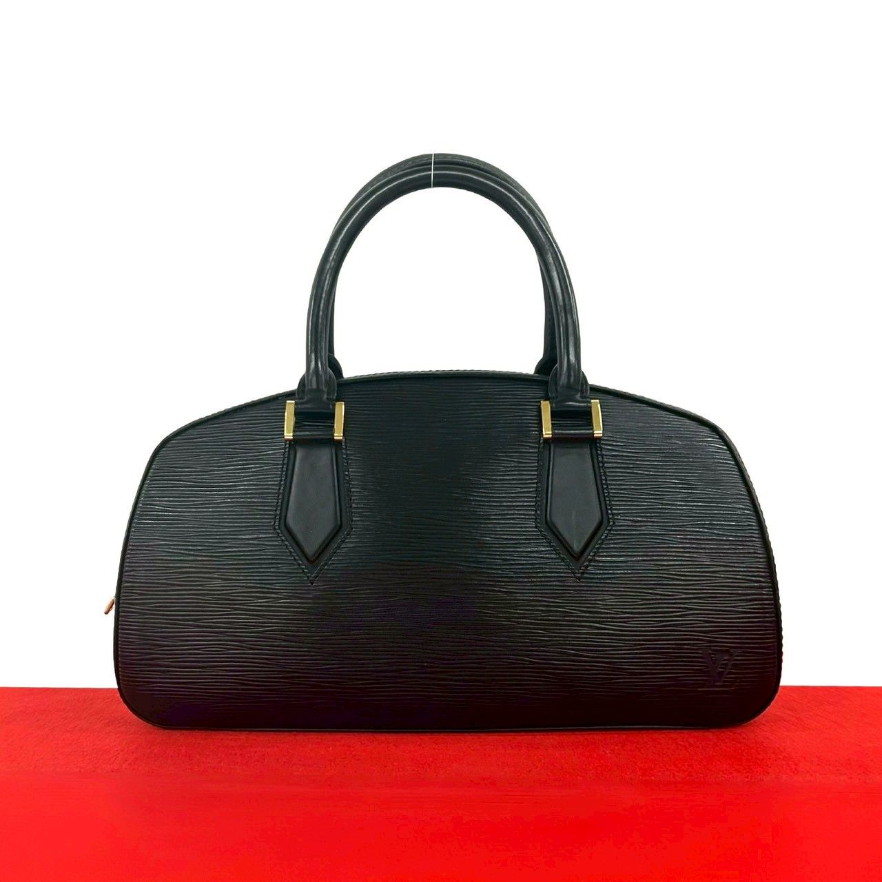 Louis Vuitton Vintage Jasmine Epi Leather Boston Bag Noir