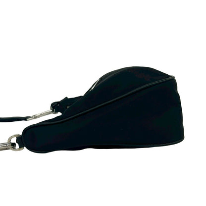 Prada Re Edition Re-Nylon Saffiano Leather Shoulder Bag Semi Black — view 5