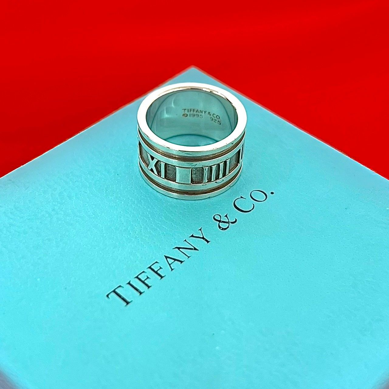 Tiffany & Co Wide Atlas Ring 925 Sterling Silver