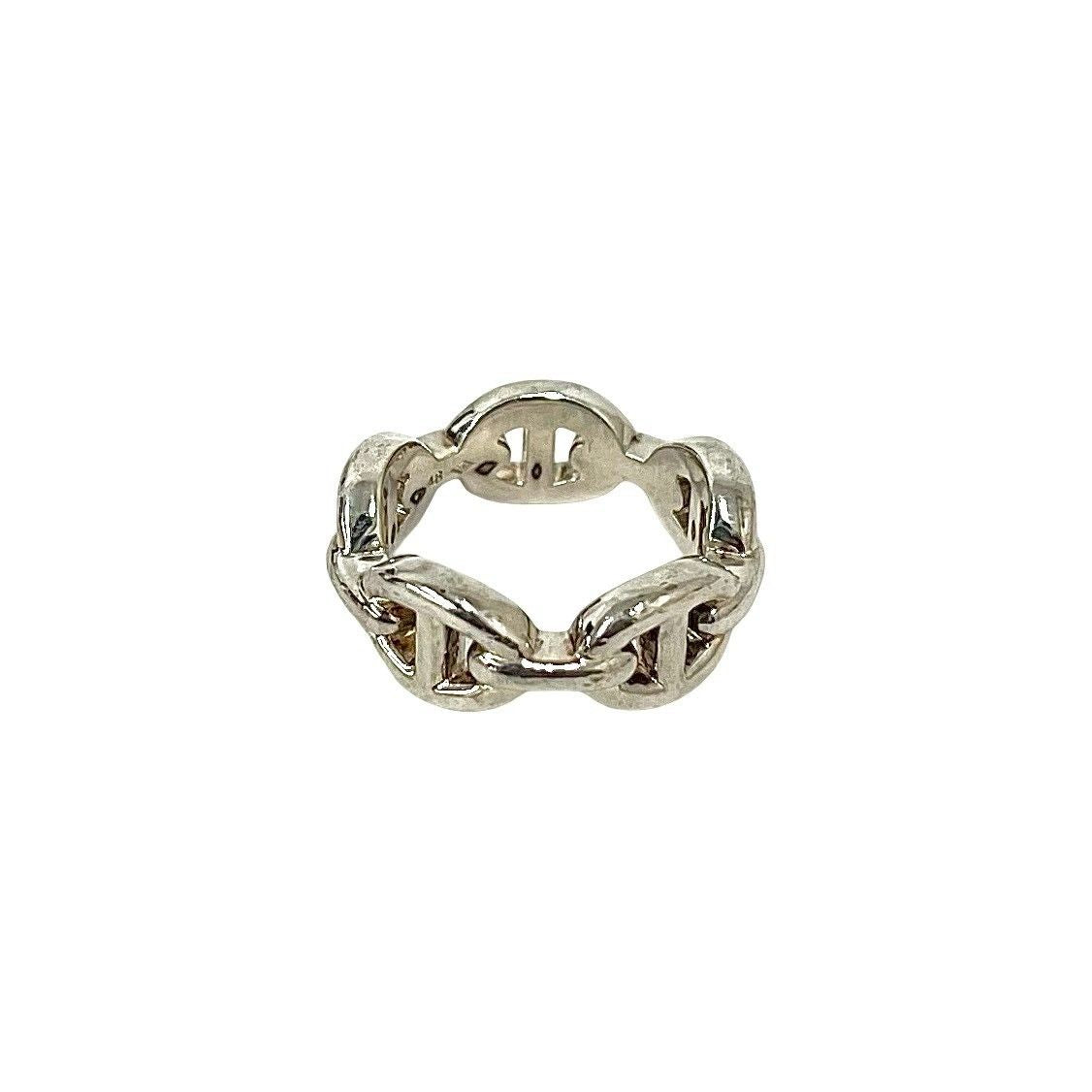 Hermes Chaine D'ancre Ring 925 Sterling Silver — view 5