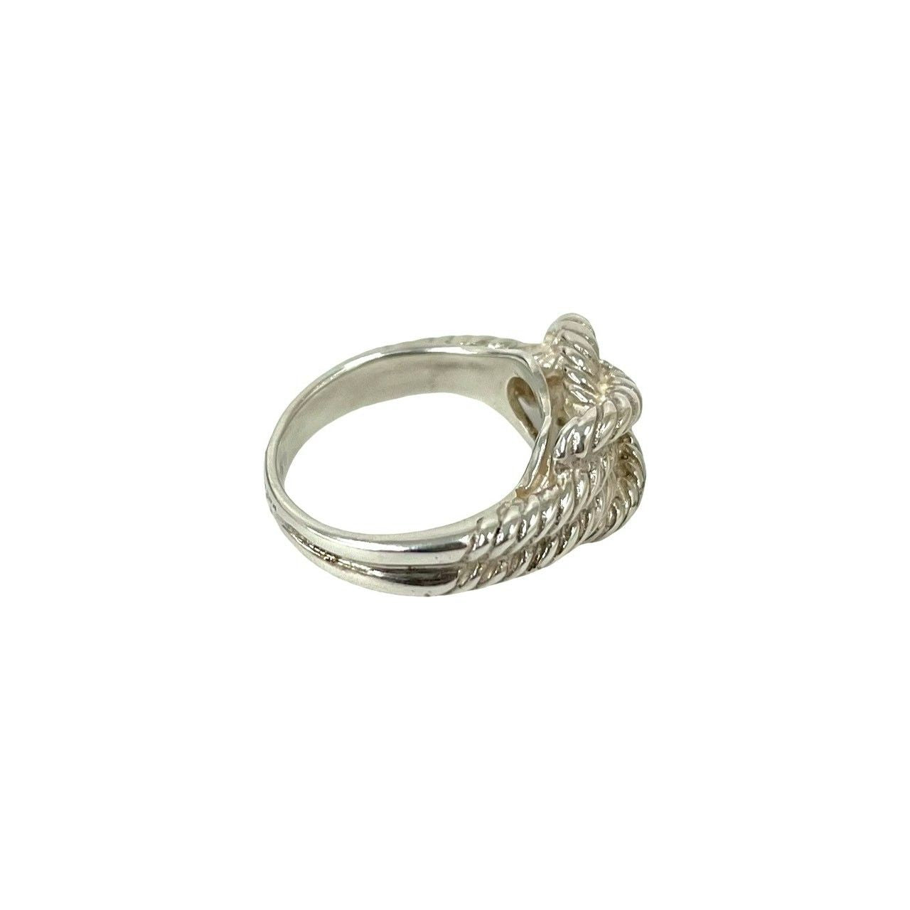 Hermes O-dienne Twist Loop 925 Sterling Silver Ring — view 5