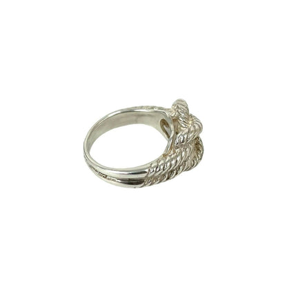 Hermes O-dienne Twist Loop 925 Sterling Silver Ring — view 5