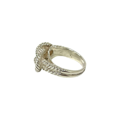 Hermes O-dienne Twist Loop 925 Sterling Silver Ring — view 4