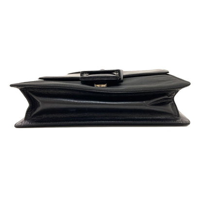 Prada Belt Motif Handbag Nylon Leather — view 4