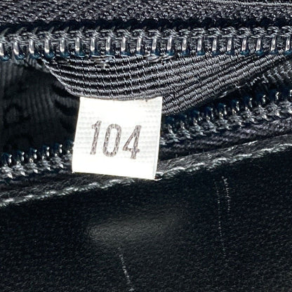 Prada Belt Motif Handbag Nylon Leather — view 7