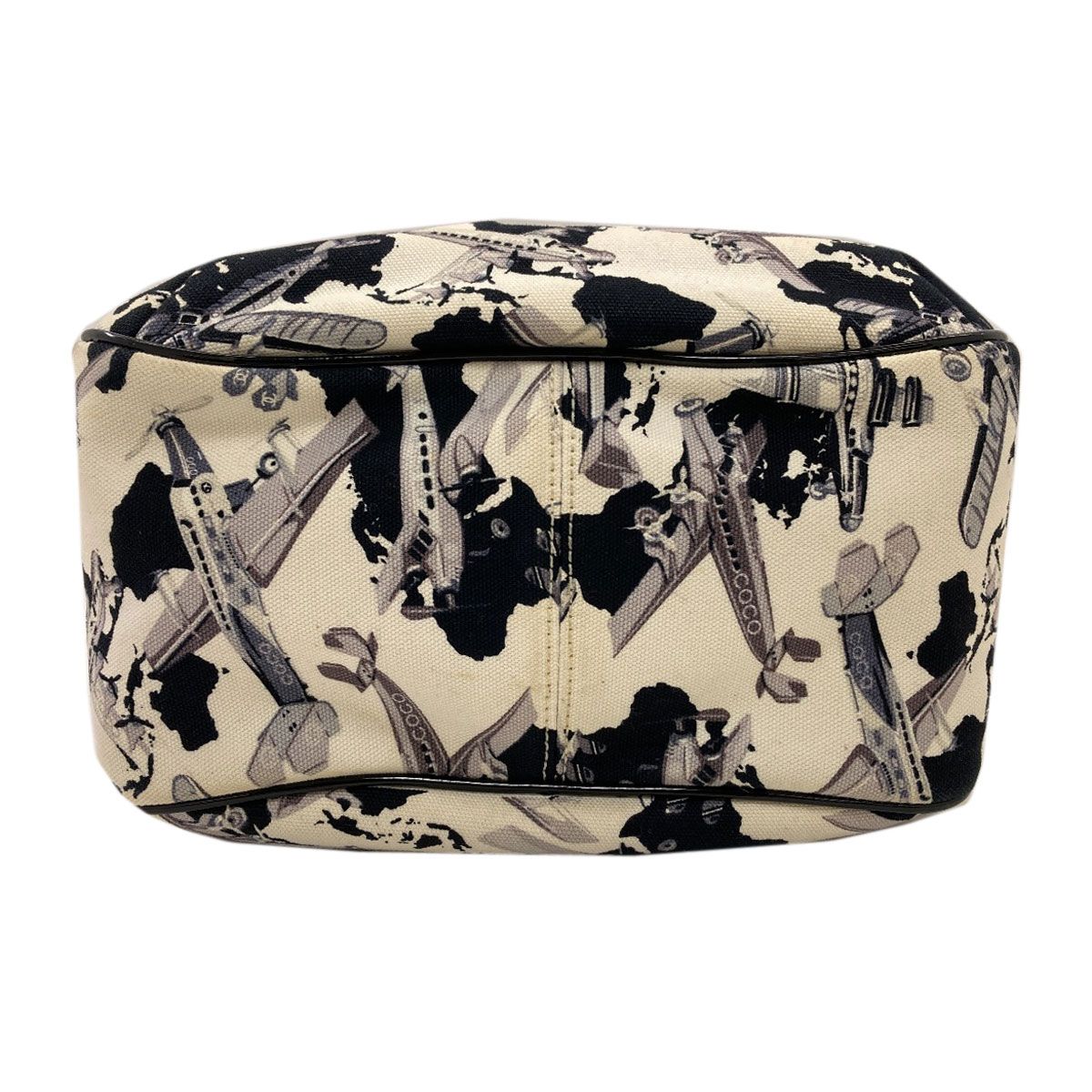 Chanel Air Line Airplane Pattern Handbag Canvas — view 4
