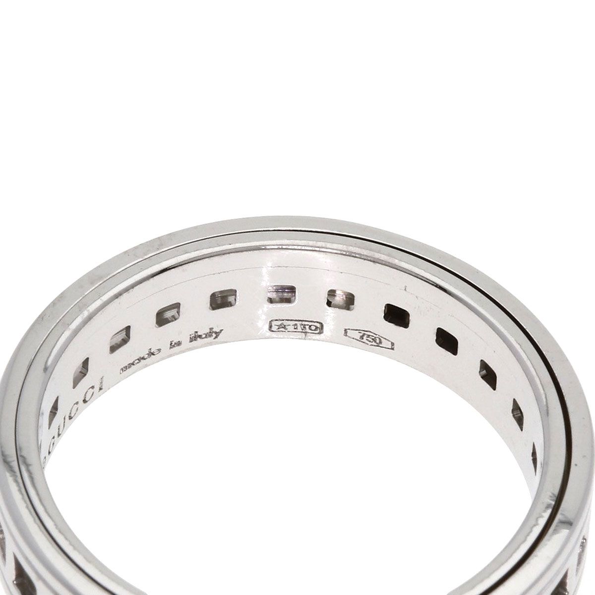 Gucci Scroll Ring 18k White Gold — view 5
