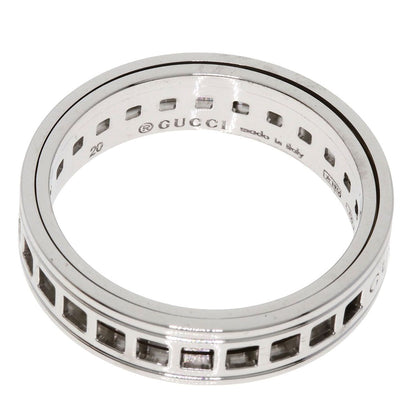 Gucci Scroll Ring 18k White Gold