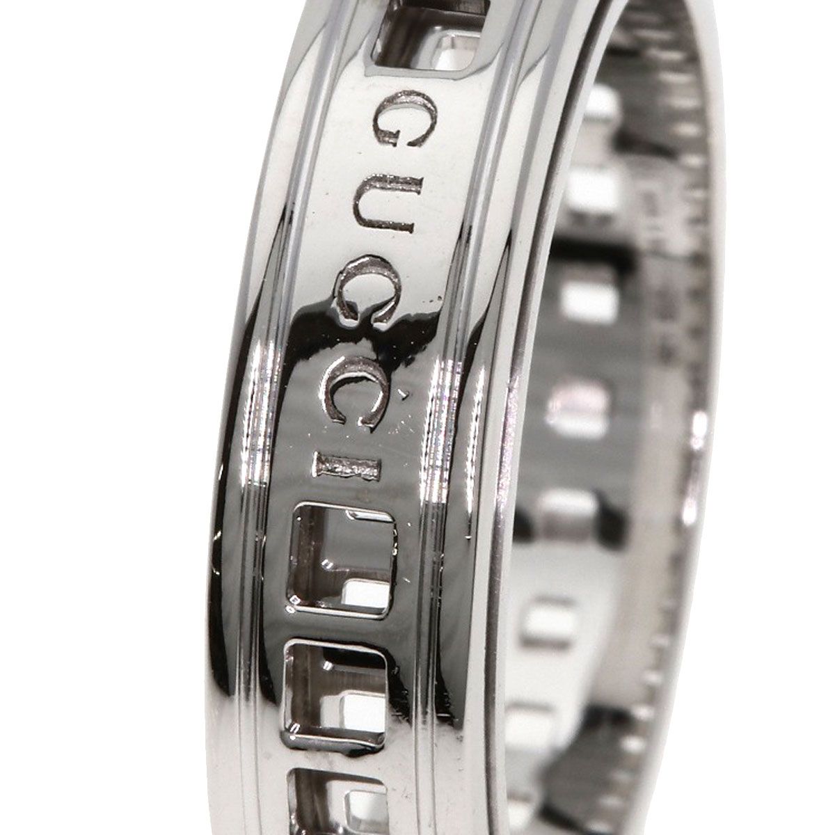 Gucci Scroll Ring 18k White Gold — view 8