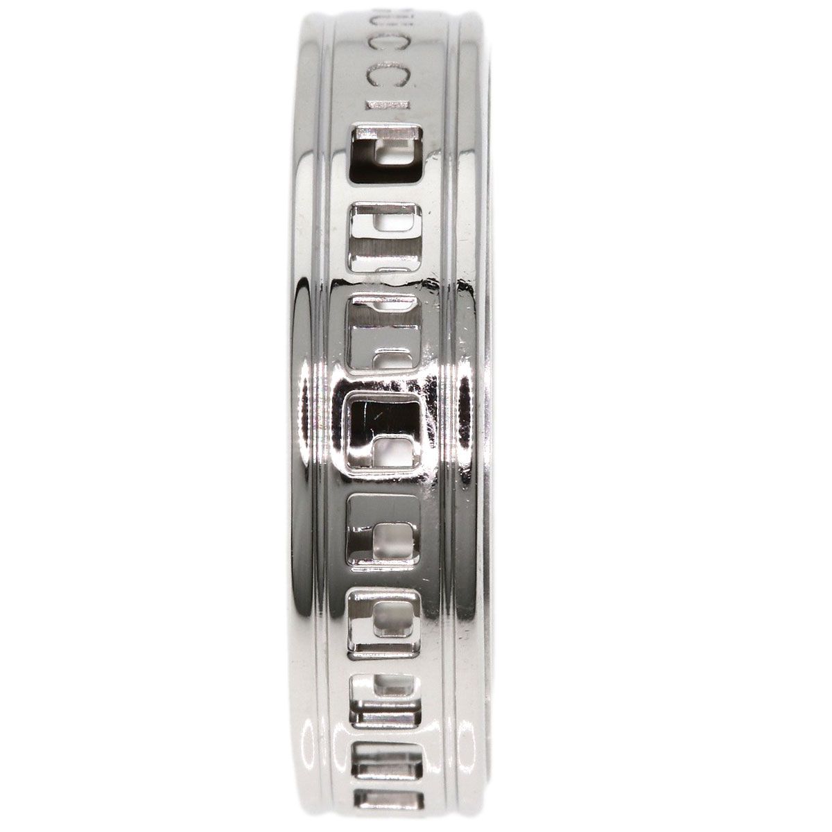 Gucci Scroll Ring 18k White Gold — view 3