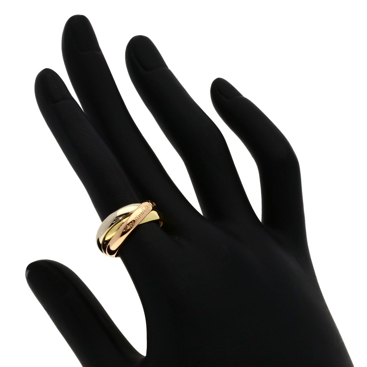 Cartier Trinity 50 Ring 18k Yellow Gold 18k Pink White — view 5