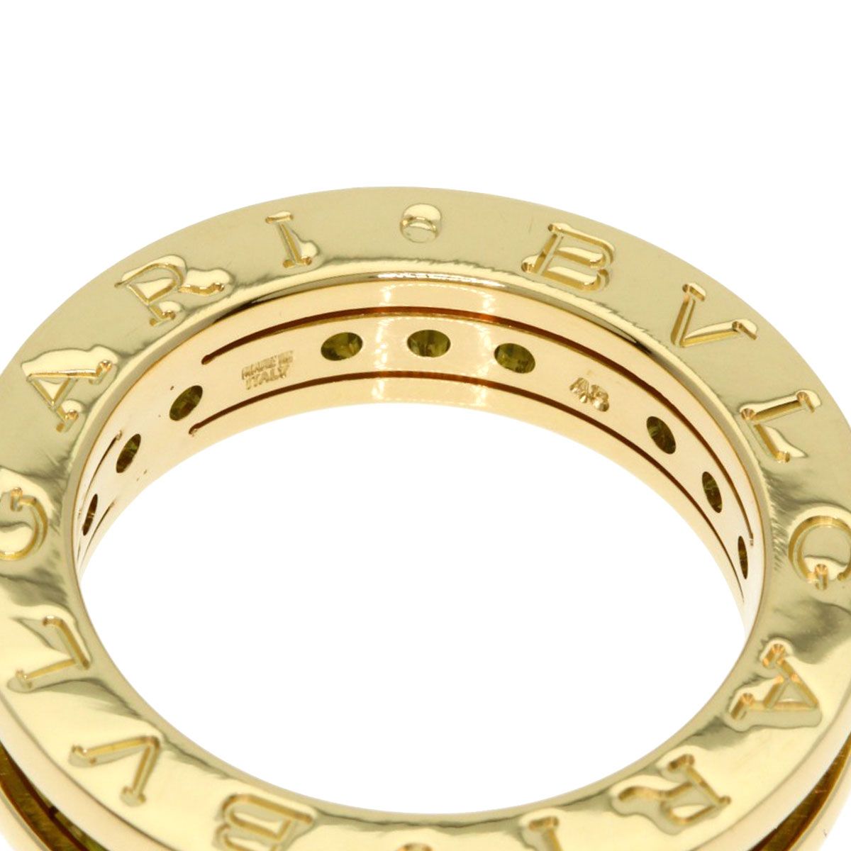 Bvlgari B-zero One Band Peridot 48 Ring 18k Yellow Gold — view 5