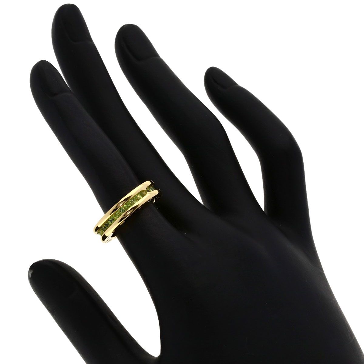 Bvlgari B-zero One Band Peridot 48 Ring 18k Yellow Gold — view 6