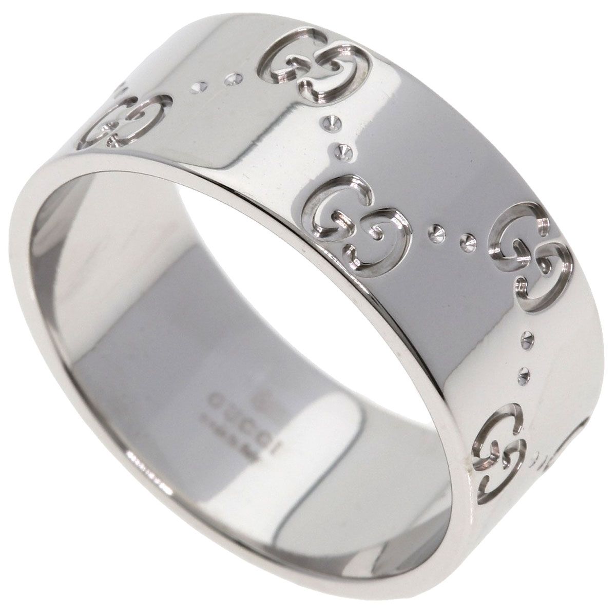 Gucci Icon Wide Ring 18k White Gold
