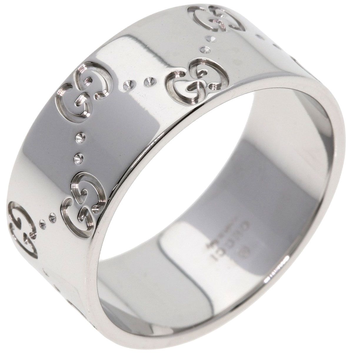 Gucci Icon Wide Ring 18k White Gold — view 2