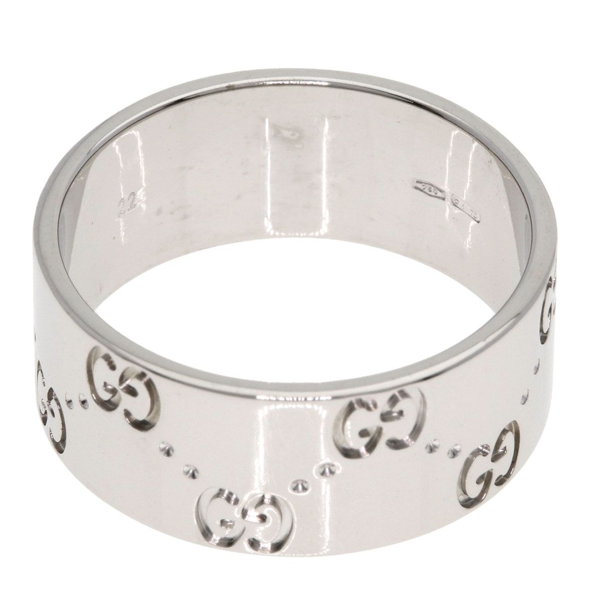 Gucci Icon Wide Ring 18k White Gold — view 5