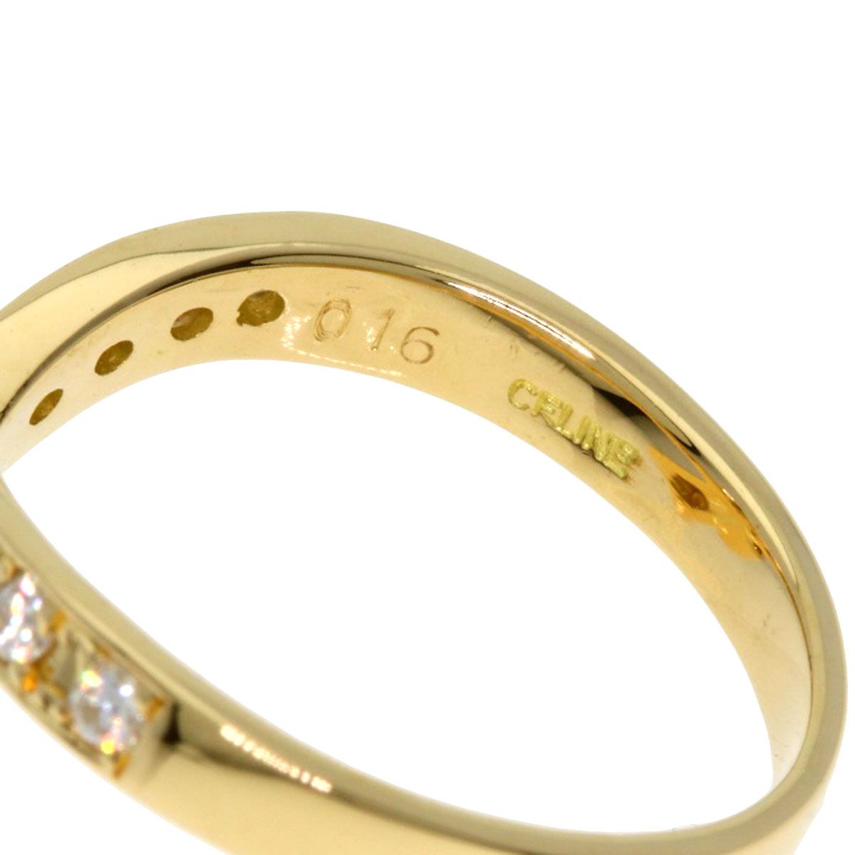 Celine Pearl Diamond Ring 18k Yellow Gold — view 6