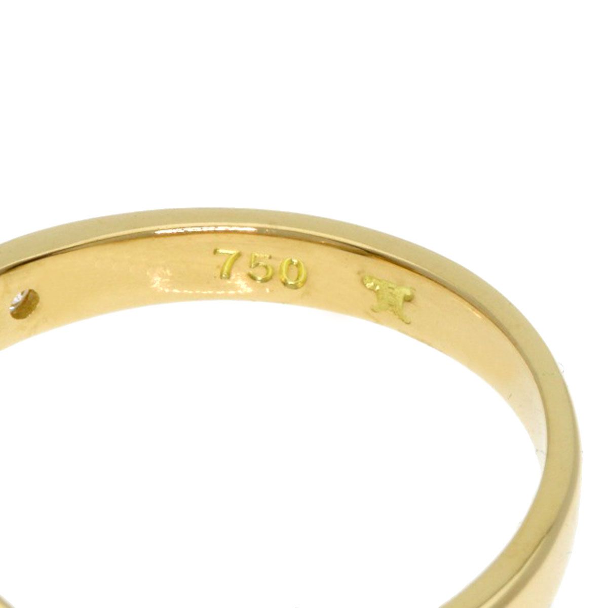 Celine Pearl Diamond Ring 18k Yellow Gold — view 5