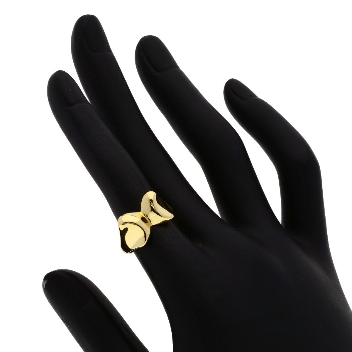 Tiffany & Co Ribbon Motif Ring 18k Yellow Gold — view 6