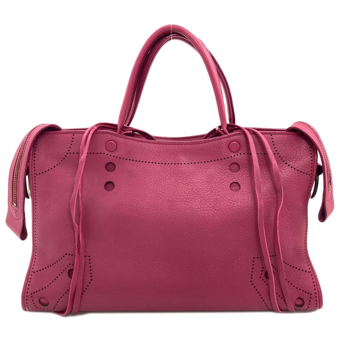 Balenciaga Black Out City 2-Way Handbag Calf — view 2