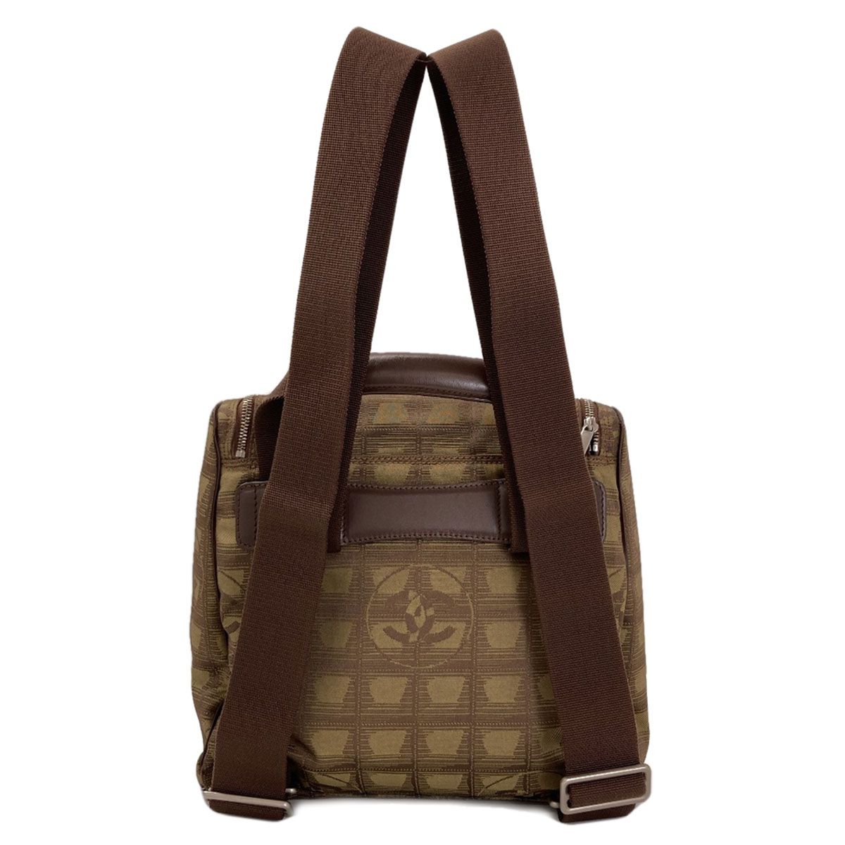 Chanel New Travel Line Silver Backpack Nylon — view 2