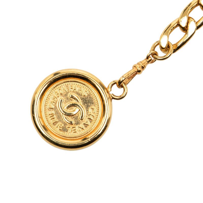 Chanel CC Logo Coin Chain Belt Gold Plated — view 2