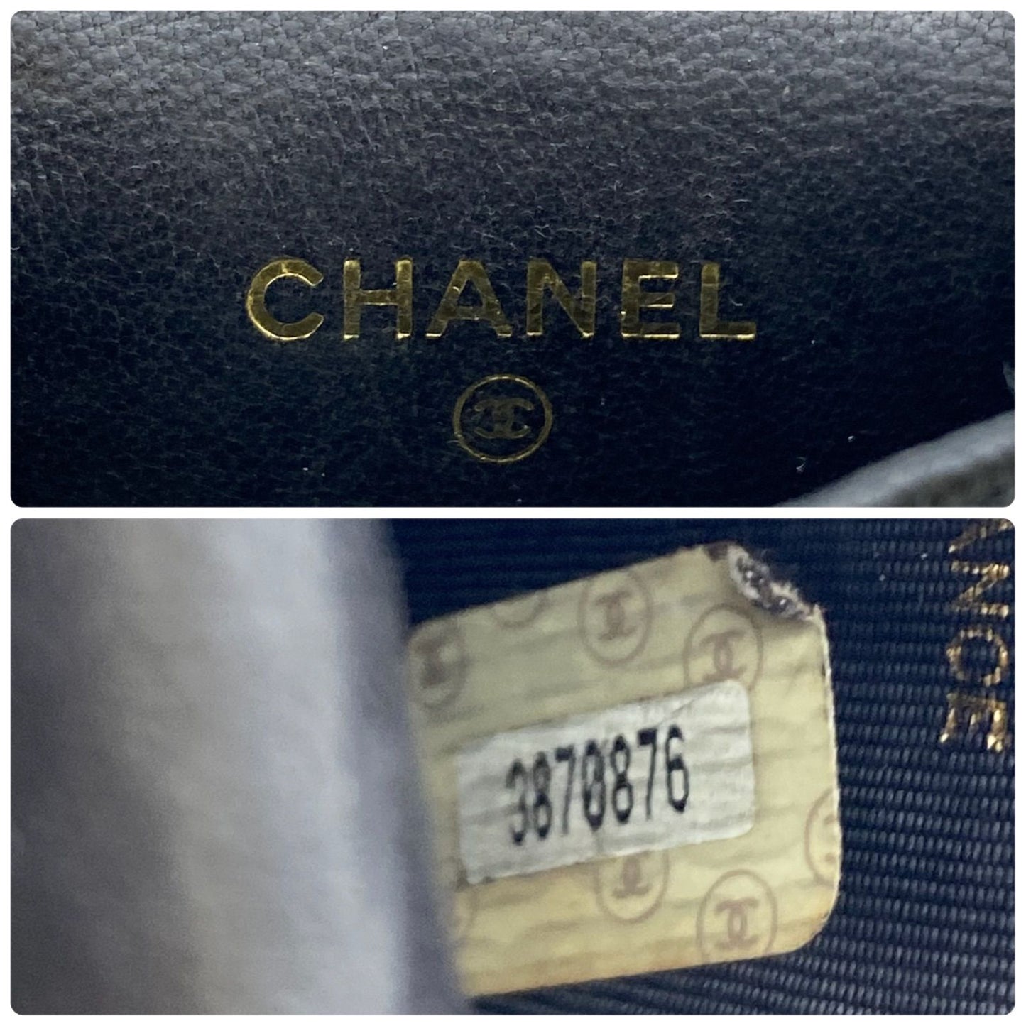 Chanel Cigarette Case CC Logo Caviar Leather — view 7