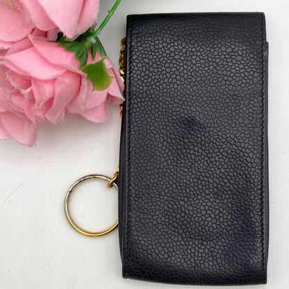 Chanel Cigarette Case CC Logo Caviar Leather — view 3