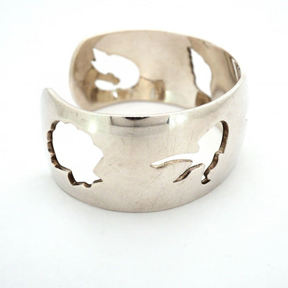 Hermes Bangle Sea Motif 925 Sterling Silver Bracelet — view 8