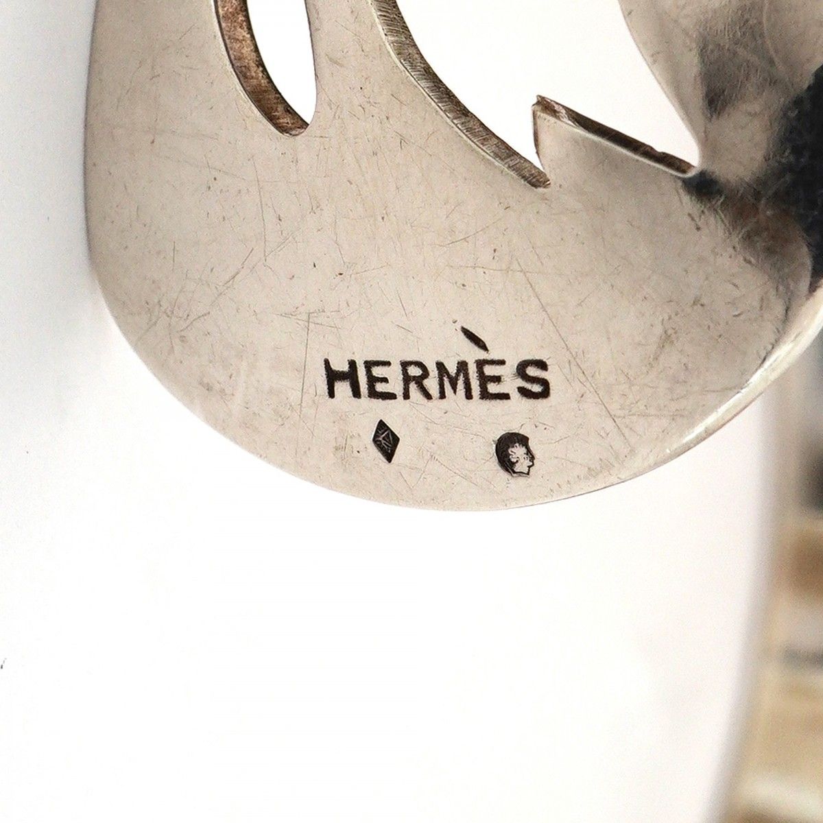Hermes Bangle Sea Motif 925 Sterling Silver Bracelet — view 5