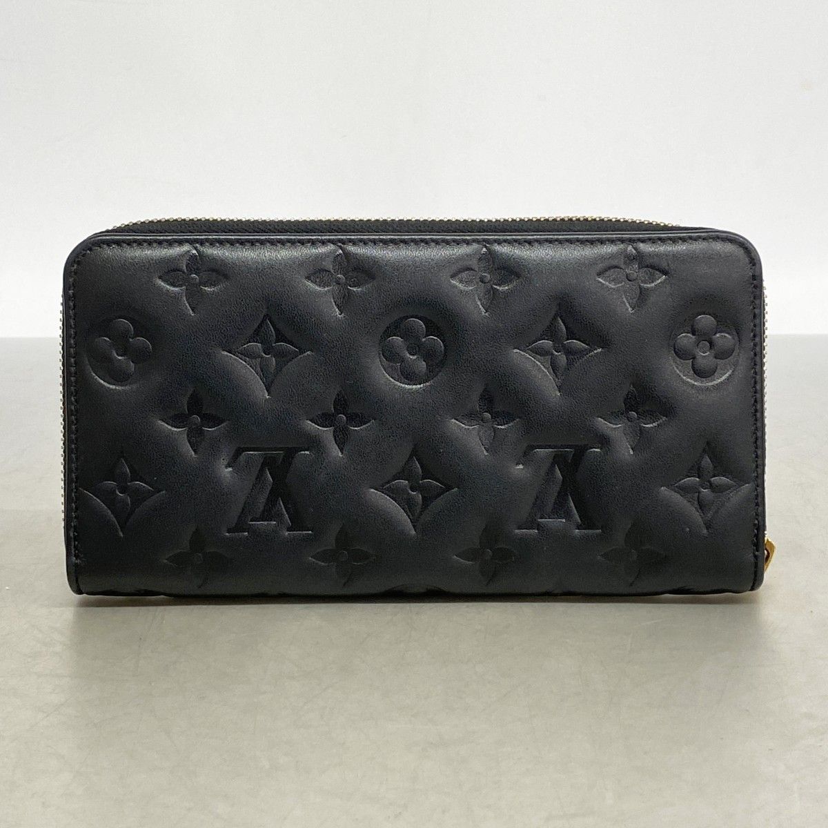 Louis Vuitton Wallet Monogram Embossed Cousin Zippy Noir — view 8